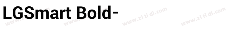 LGSmart Bold字体转换